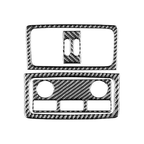 Interieur Zubehör Für 5 Series E60 2004–2010 Autozubehör Kohlefaser-Innenraum Auto-hintere Auspuff-Entlüftungsplatte, Zierrahmen-Abdeckung Dekor-Aufkleber Panel Dekoration Trim(Style B(Black)) von Barhbt