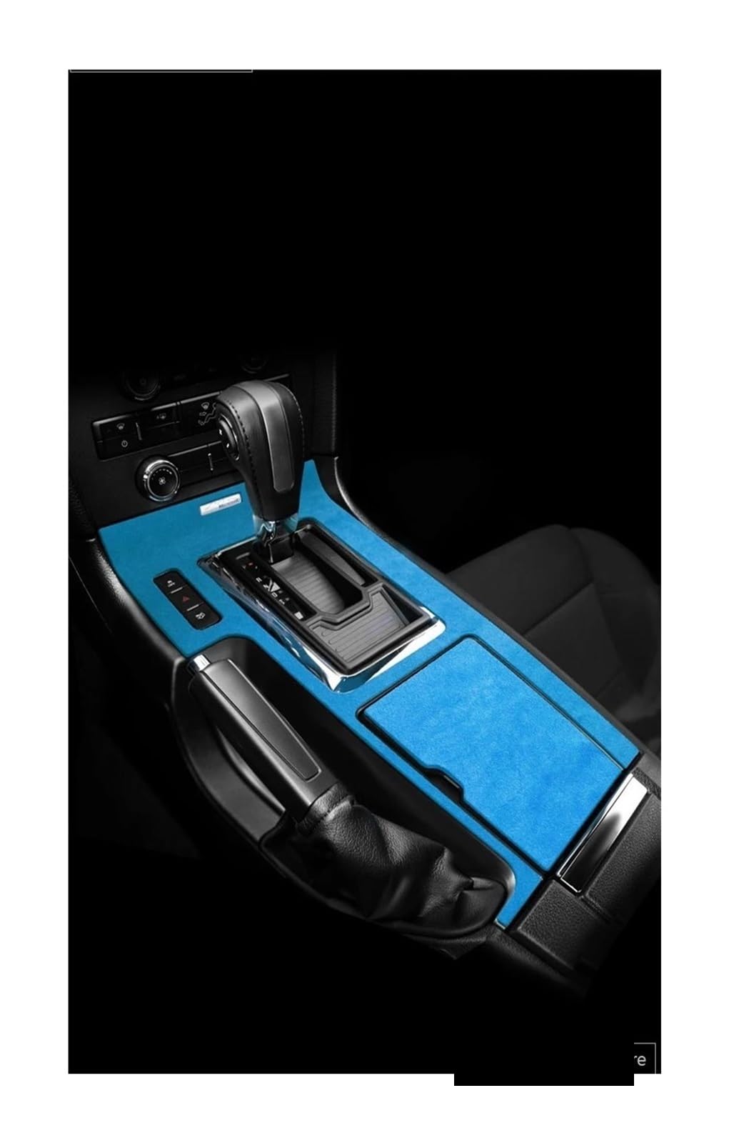 Interieur Zubehör Für Ford Für Mustang 2009-2013 Konsole Getriebe Shift Panel Zentrale Steuerung Auto Aufkleber Zubehör Dekoration Panel Dekoration Trim(Alcantara 4175) von Barhbt