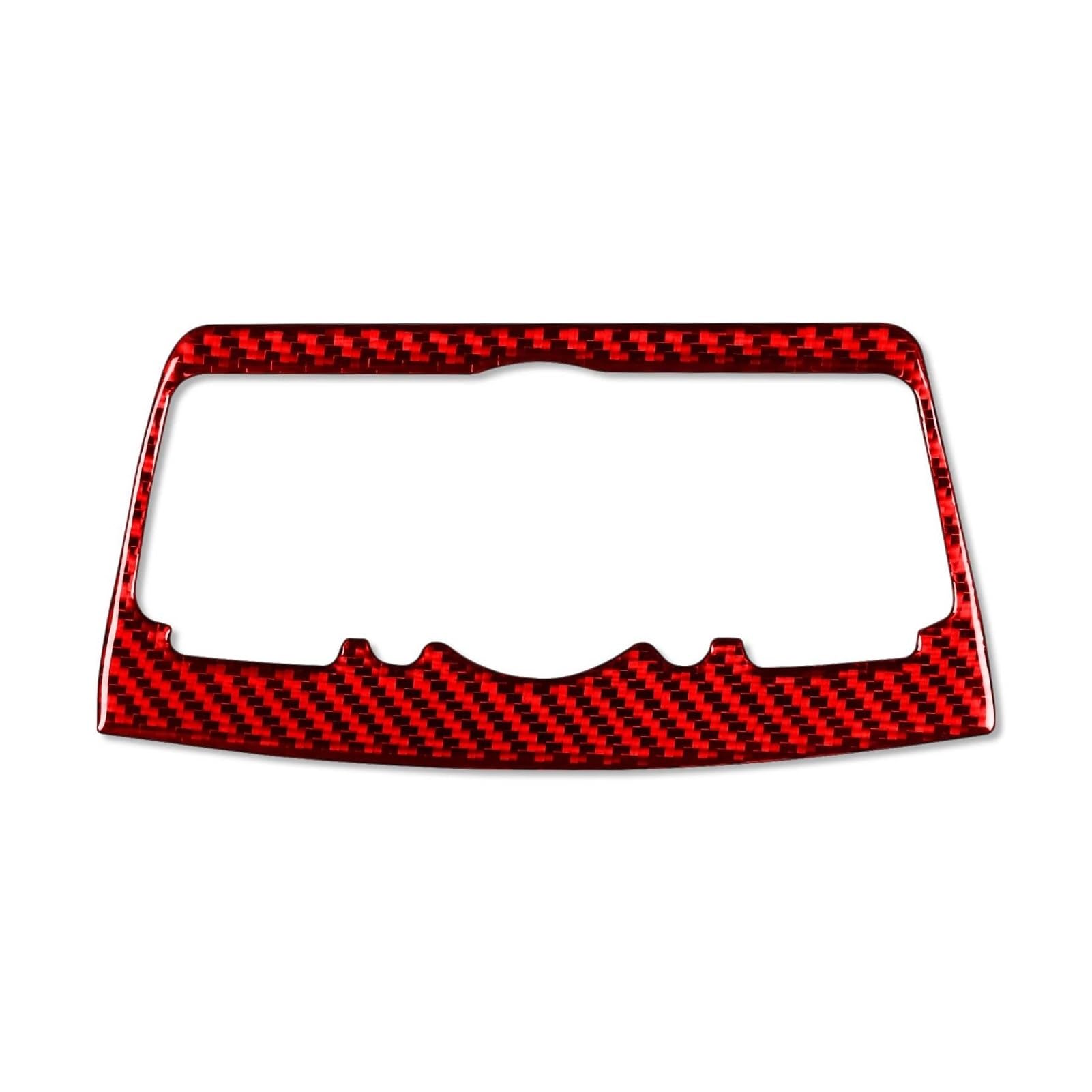 Interieur Zubehör Für Infiniti G37 08-13 G25 11-12 Für Q60 14-15 Zubehör Carbon Fiber Innen Zentrale Steuerung Multimedia Rahmen Abdeckung Trim Aufkleber Panel Dekoration Trim(Red) von Barhbt