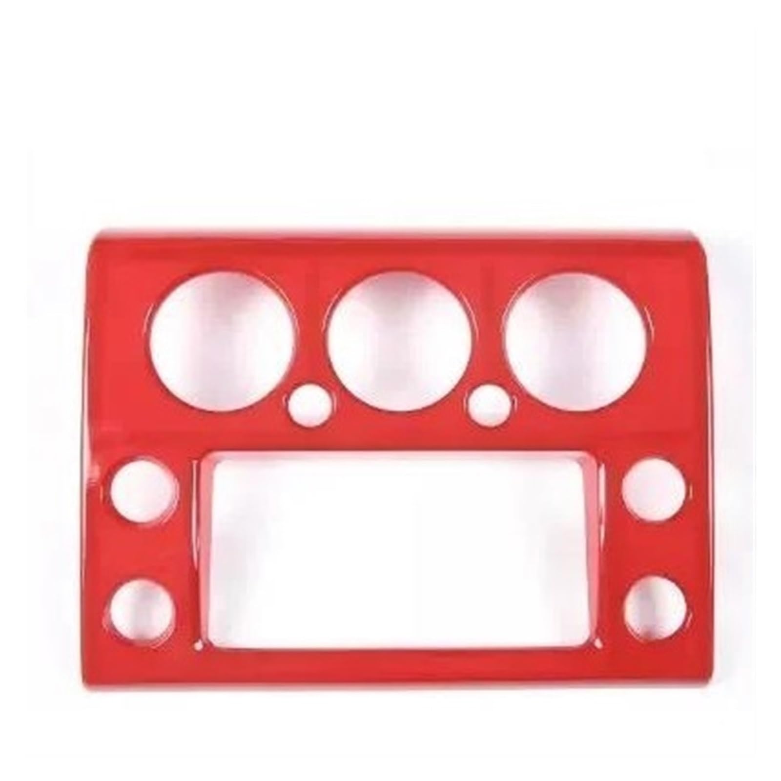 Interieur Zubehör Für Toyota FJ Für Cruiser 2007-2021 ABS Auto Zentrale Steuerung Navigation Bildschirm Rahmen Aufkleber Innen Zubehör Panel Dekoration Trim(Red) von Barhbt