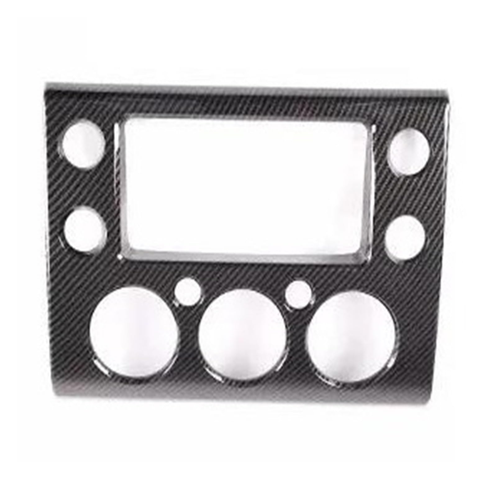 Interieur Zubehör Für Toyota Für FJ Für Cruiser 2007-2021 ABS Auto Zentrale Steuerung Navigation Bildschirm Rahmen Aufkleber Innen Zubehör Panel Dekoration Trim(Carbon Fiber) von Barhbt