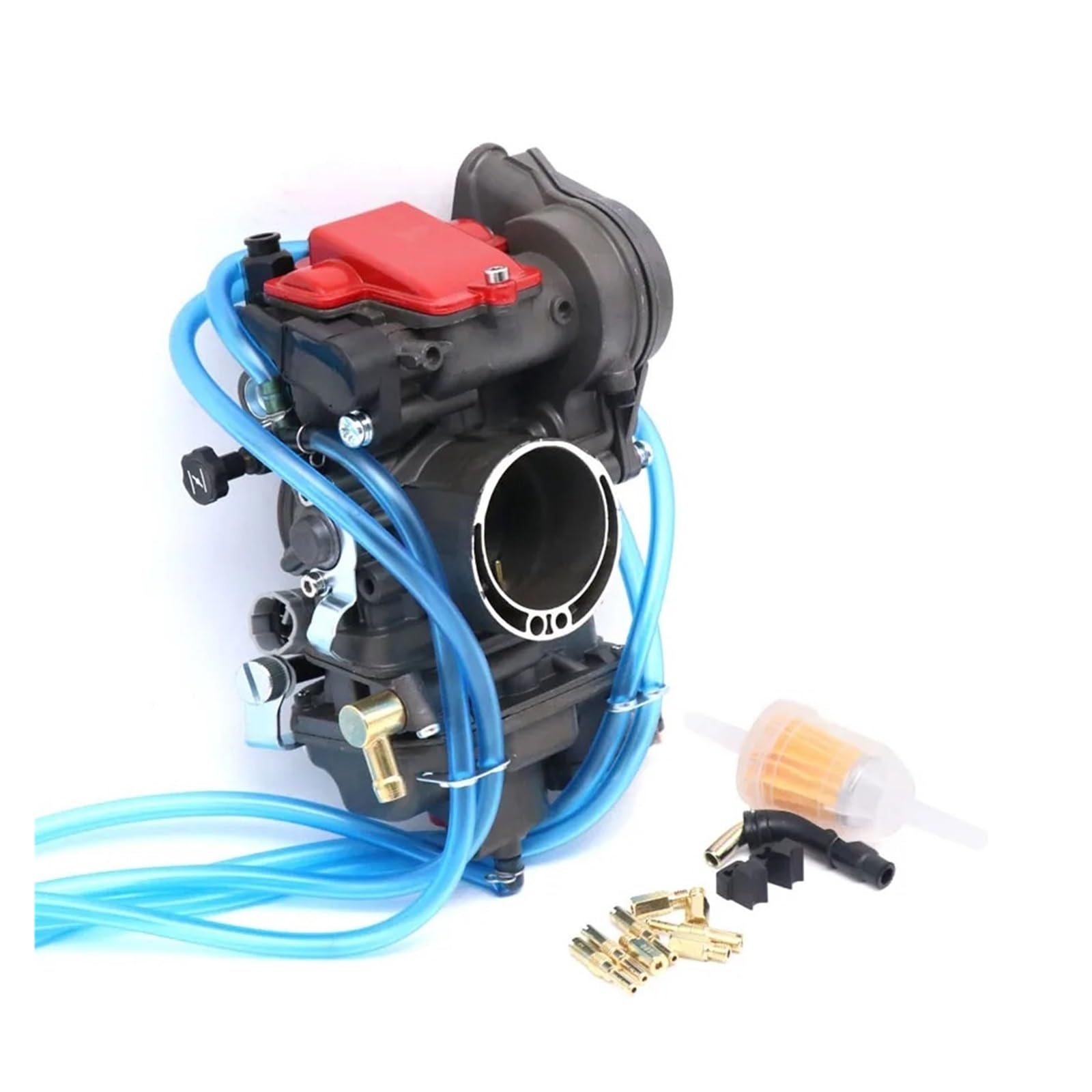 Motorrad Carburetor Für CRF150R CRF 150R CRF250R CRF 250R CRF250X CRF 250X CRF 450R CRF450R FCR 33 FCR33 FCR 38 FCR38 FCR40 Vergaser Fit 2T/4hub Motorrad Carburetor(FCR 40mm Black) von Barhbt