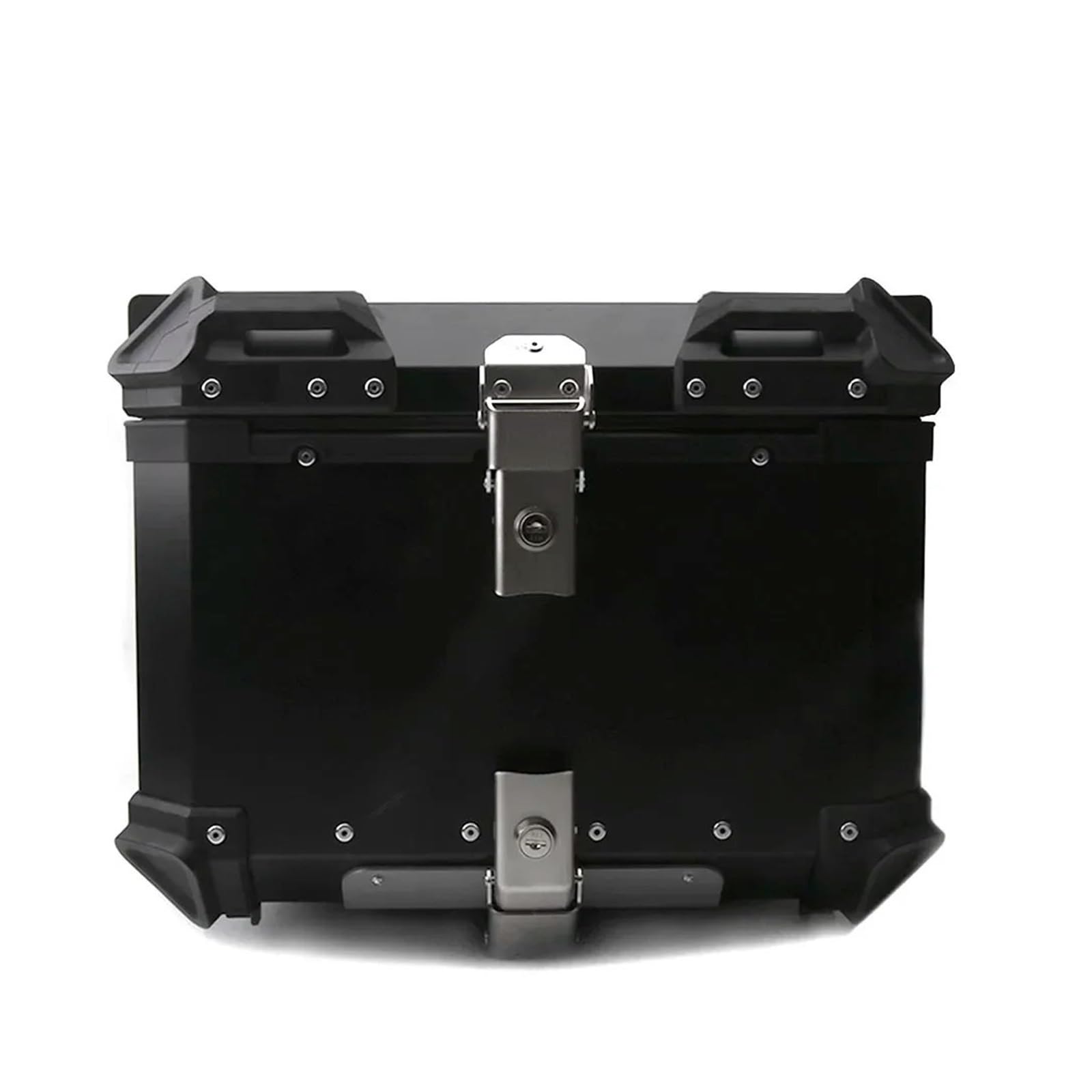 Motorrad Gepäckträger Für CFMOTO Für 800MT Motorrad Stamm Box Seite Gepäck Fall Pannier Rack Rahmen Hinten Helm Unterstützung Gepäckträger Hinten(45L Topcase Black) von Barhbt