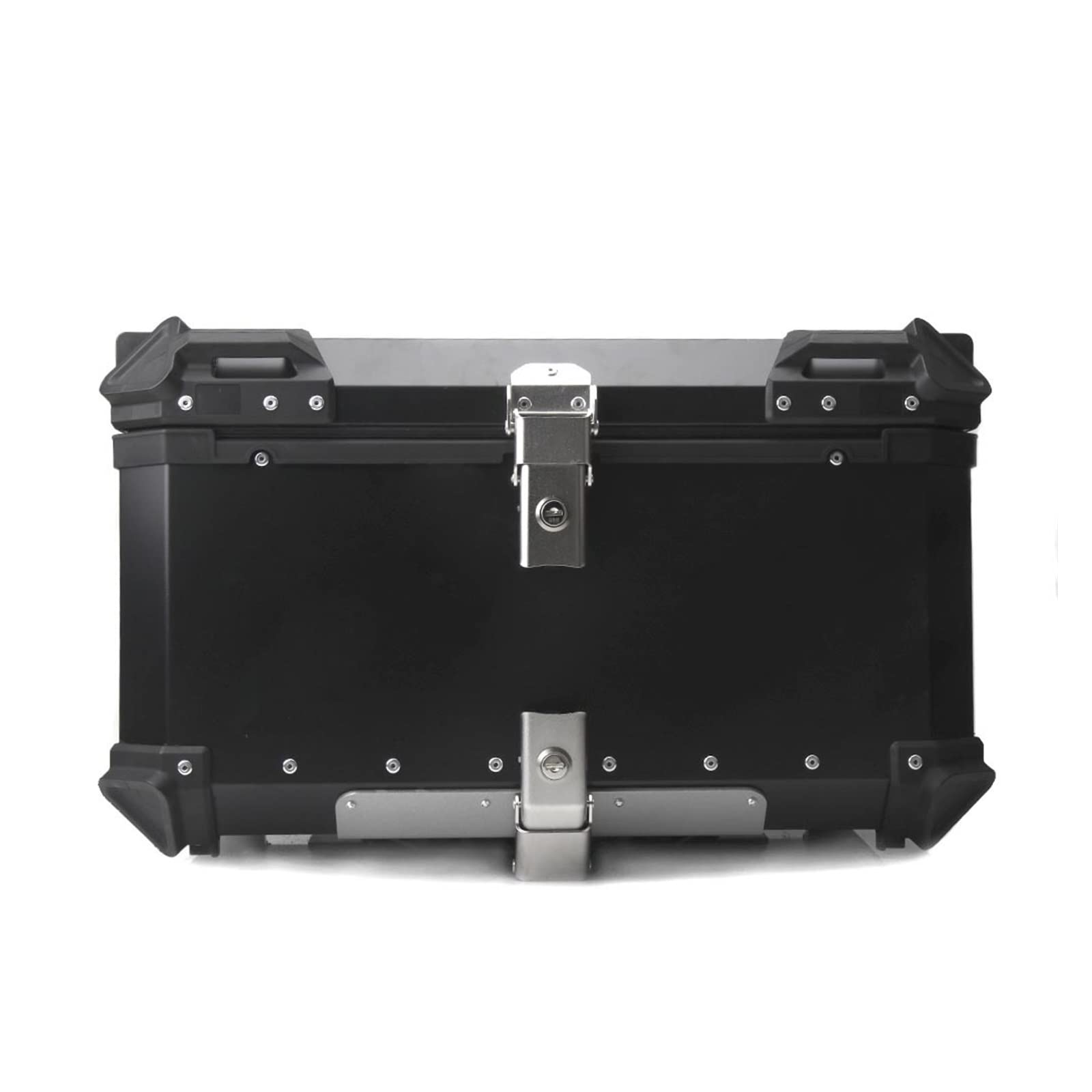 Motorrad Gepäckträger Für CFMOTO800MT Motorrad Seite Gepäck Box Halterung Pannier Rahmen Sattel Rack Hinten Fall Stamm Gepäckträger Hinten(100L Topcase Black A) von Barhbt