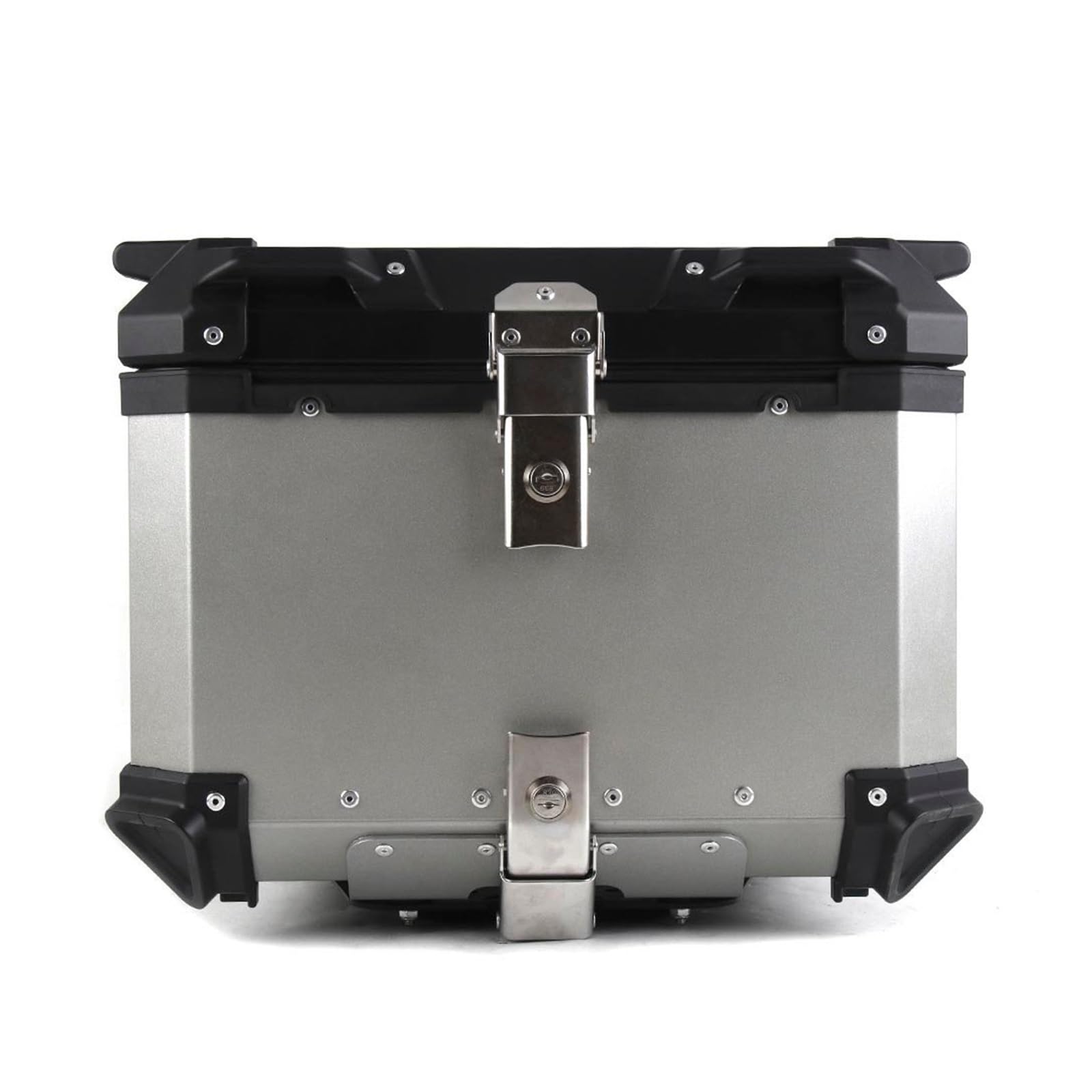 Motorrad Gepäckträger Für CFMOTO800MT Motorrad Seite Gepäck Box Halterung Pannier Rahmen Sattel Rack Hinten Fall Stamm Gepäckträger Hinten(36L Topcase Silver) von Barhbt