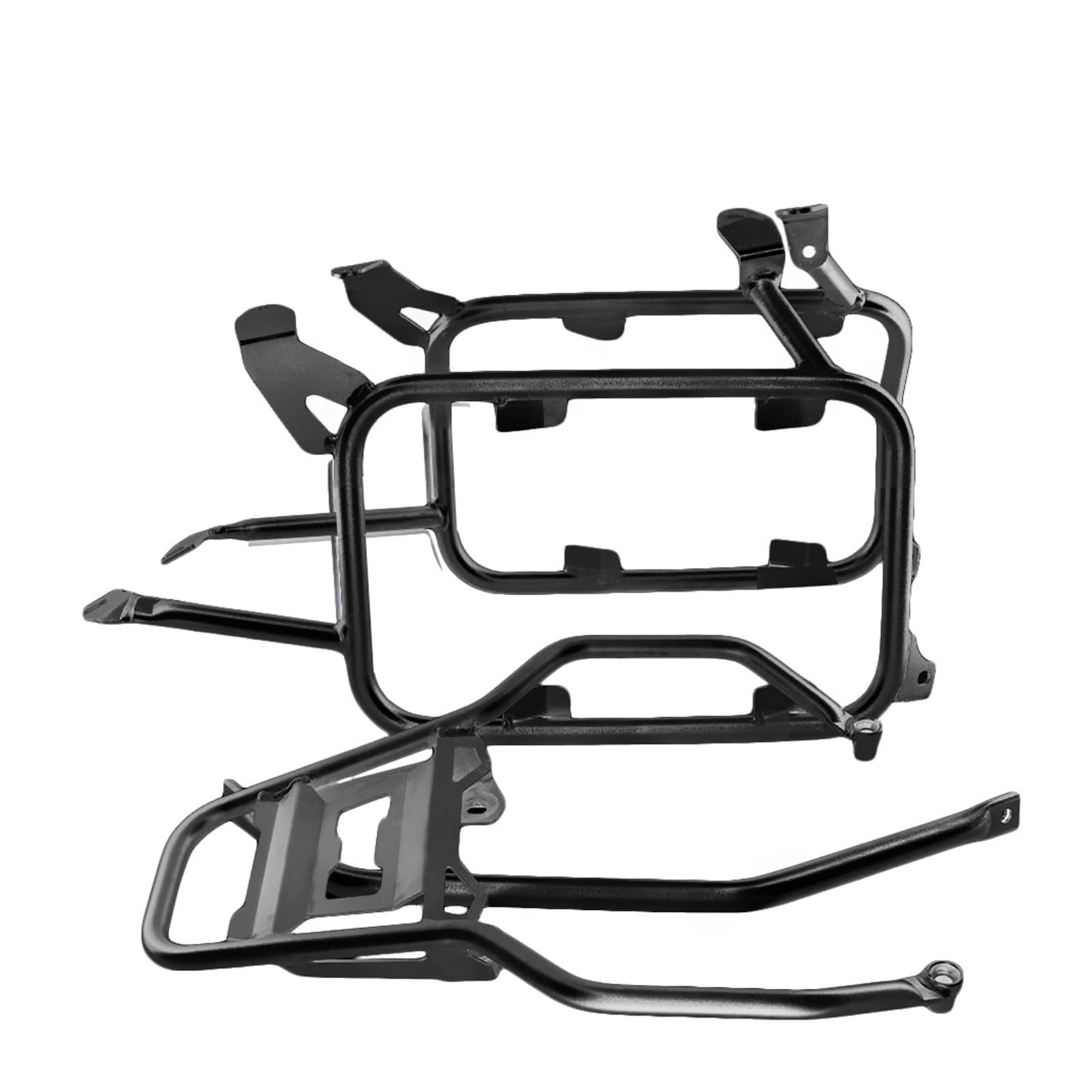 Motorrad Gepäckträger Für Für R1250Gs Für R1200Gs Für LC Für Adventure 2013-2019 Pannier Rack Edelstahl-Schwanzkastenrahmen Gepäckträger Hinten(Black A set) von Barhbt