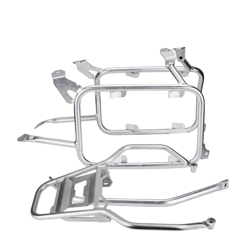 Motorrad Gepäckträger Für Für R1250Gs Für R1200Gs Für LC Für Adventure 2013-2019 Pannier Rack Edelstahl-Schwanzkastenrahmen Gepäckträger Hinten(Silver A set) von Barhbt