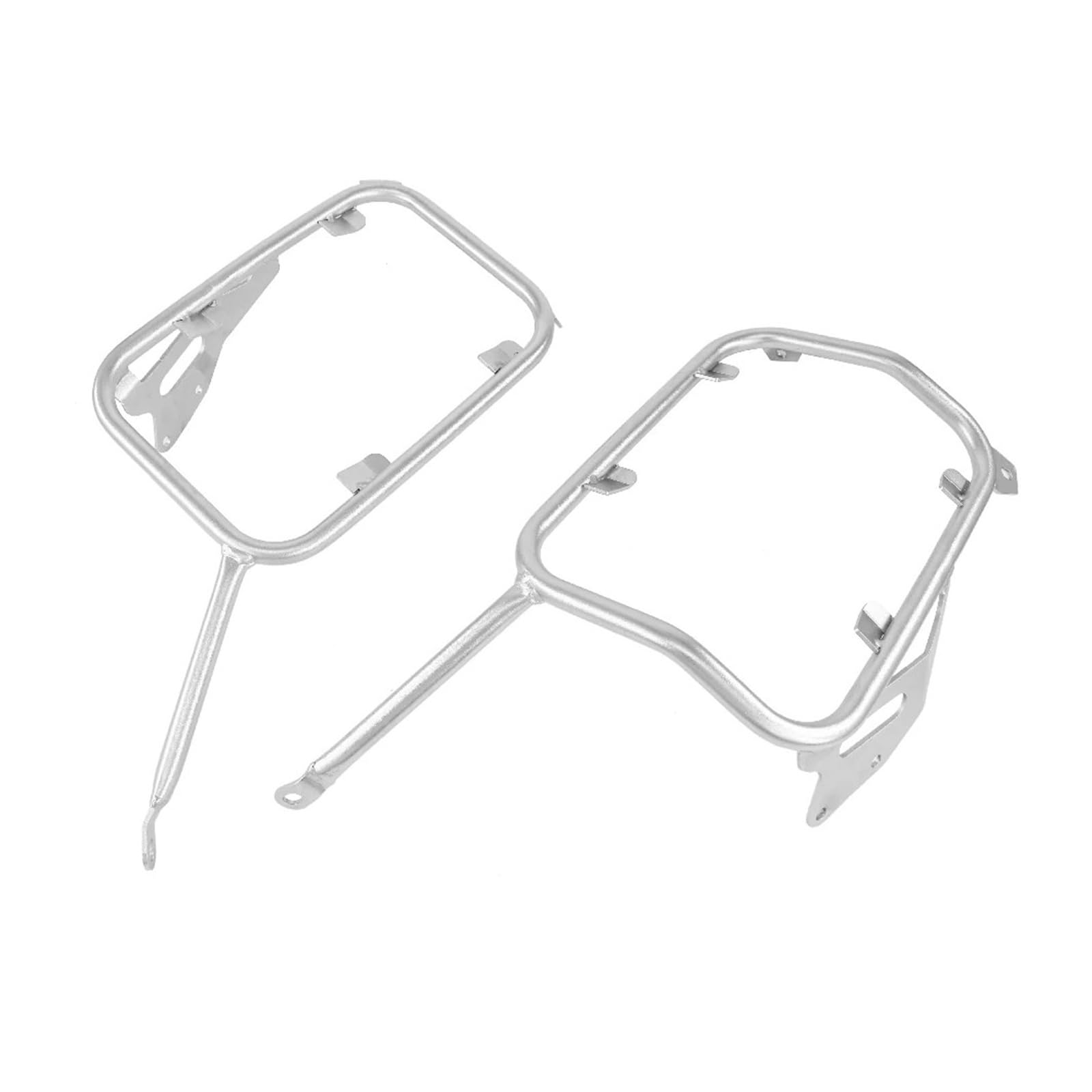 Motorrad Gepäckträger Für G310GS 2017-2024 Motorrad Seite Stamm Sattel Edelstahl Gepäck Halterung Gepäckträger Hinten(Silver Pannier Rack) von Barhbt