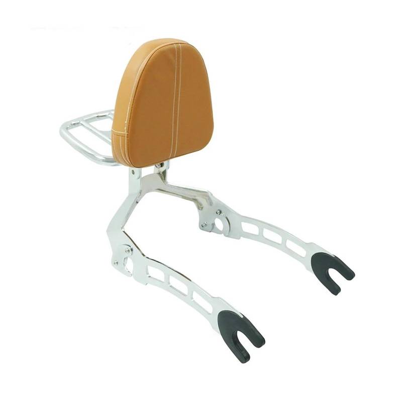 Motorrad Gepäckträger Für Indian Für Scout 2015-2023 Für Sixty 2016-2023 Motorrad-Hinterrückenlehne Sissy Bar Mit Gepäckträgerpolster Gepäckträger Hinten(Chrome-B) von Barhbt