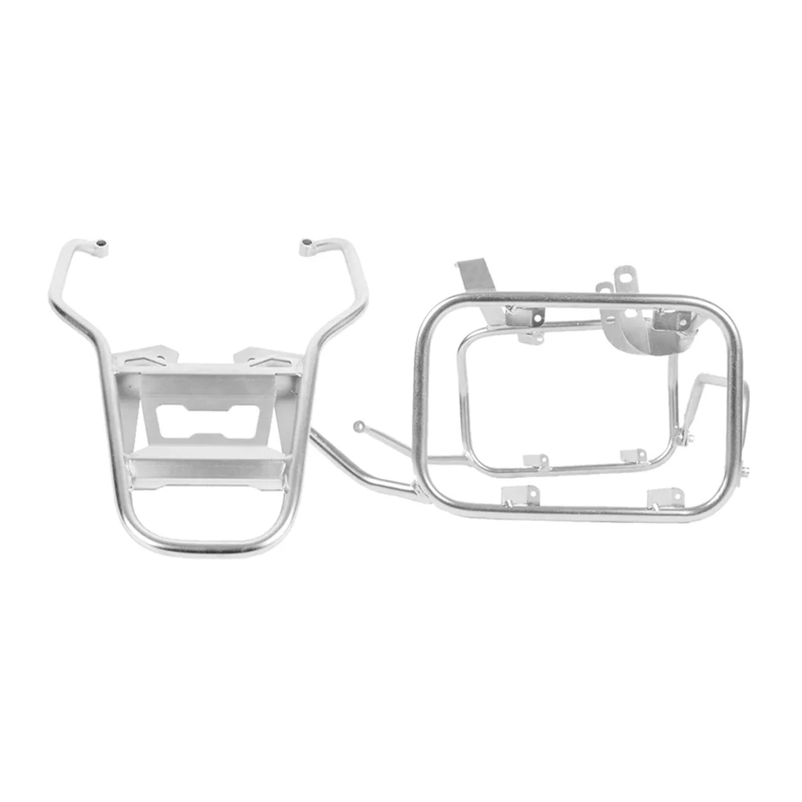 Motorrad Gepäckträger Für Suzuki Für V-strom Für 800DE Für 800SE 2023 2024 Motorrad Halterung Fall Halter Rack Gepäckträger Hinten(Silver One Set) von Barhbt