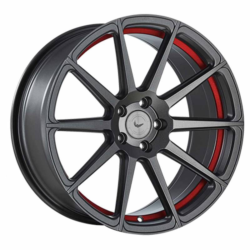 BARRACUDA PROJECT 2.0 Mattgunmetal/ undercut Color Trim rot 9.5Jx19 5x120 ET40 von Barracuda