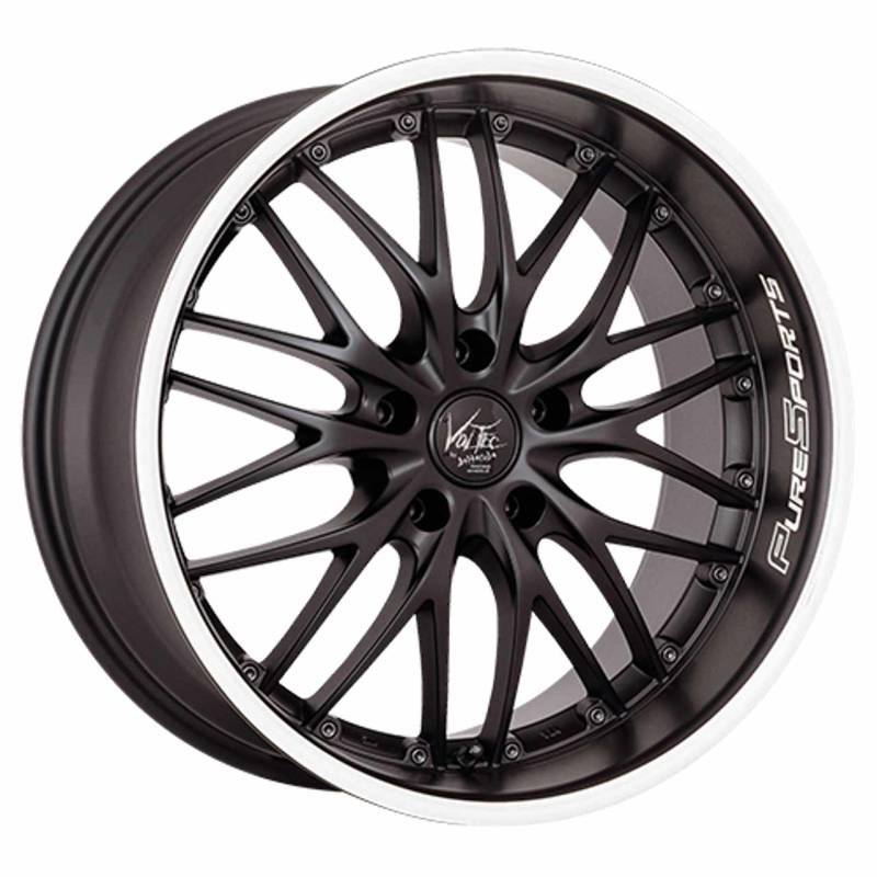 BARRACUDA VOLTEC T6 mattblack puresports color trim weiss 8.0Jx18 4x100 ET38 von Barracuda