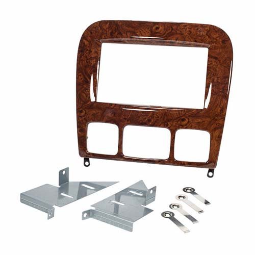 Baseline Connect – Set Doppel DIN Radioblende-Holz-Wurzel Mercedes S W220, (Holz) - von Baseline Connect