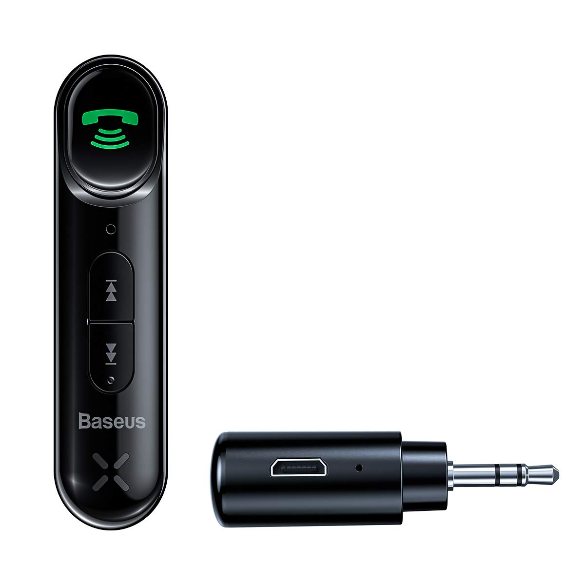 Baseus Basis Bluetooth Aux Music Sender -Auto -Ladegerät mit Batterieschwarz von Baseus