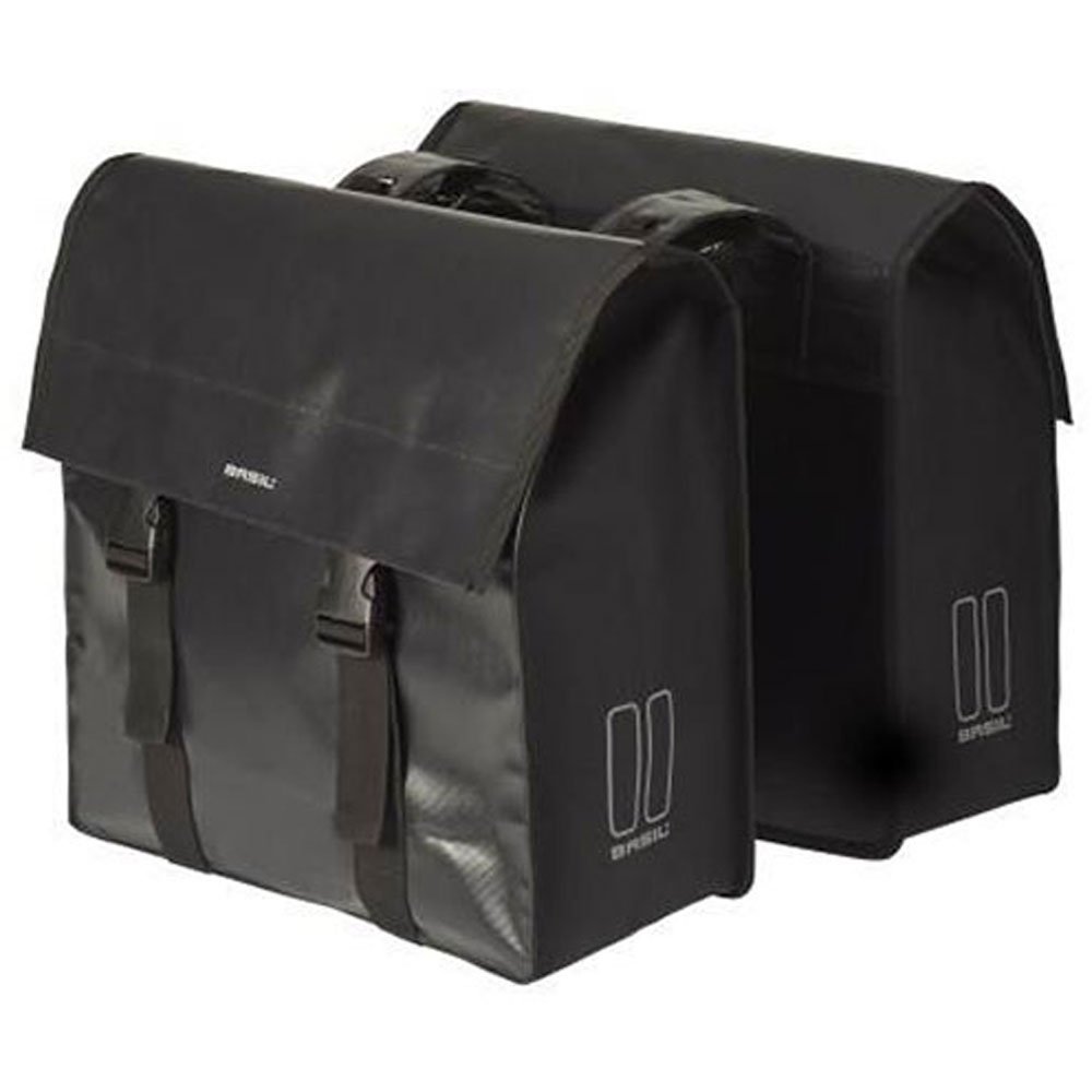 Basil Doppeltasche URBAN Load Double Bag 48-53L Fahrrad Tasche + SCHLAUCHFLICKEN von Basil