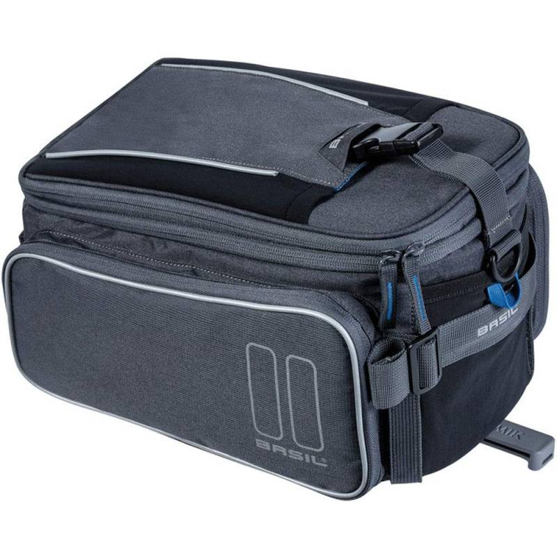 Basil Gepäckträgertasche Sport Design MIK 7-15L. 36x26x43 Graphit Fahrradtasche von Basil