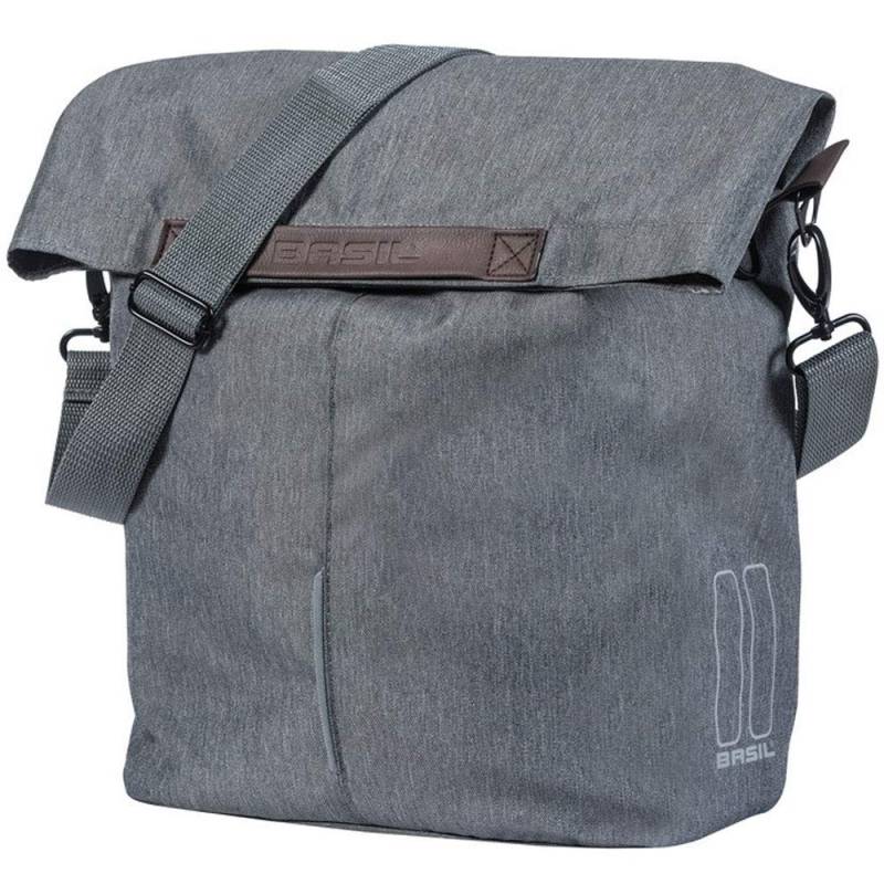 Basil Shoppertasche City 14-16L Hook On-System grau Melee Fahrrad Tasche von Basil