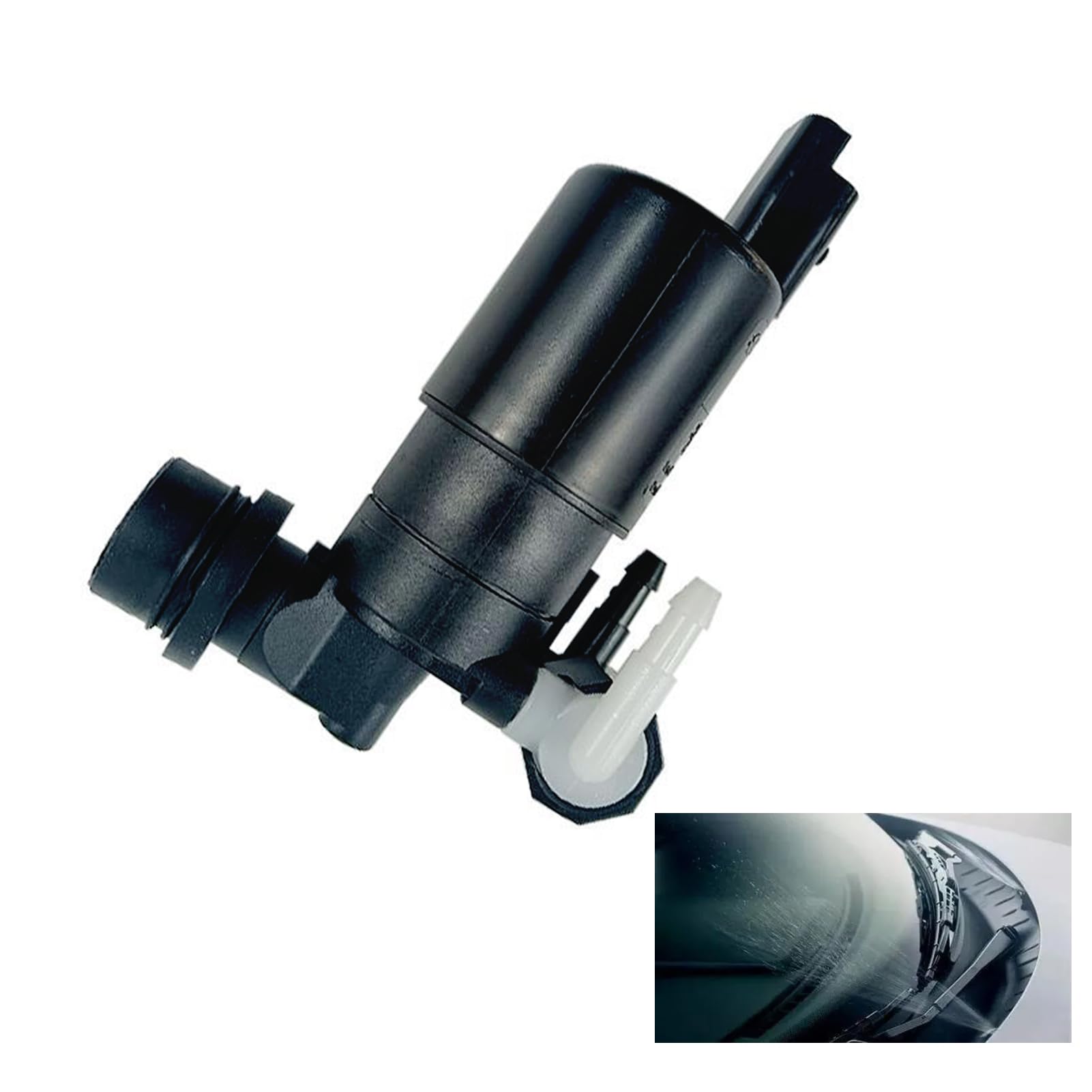 Scheibenwaschpumpe Kompatibel mit C2 C3 C4 C5 C8 106 207 307 308 | Hochwertiges ABS-Material | Einfache Installation | OEM-Teilenummern 643475 643492 9641553880 | Schnelle und effektive Reinigung von Batheidon