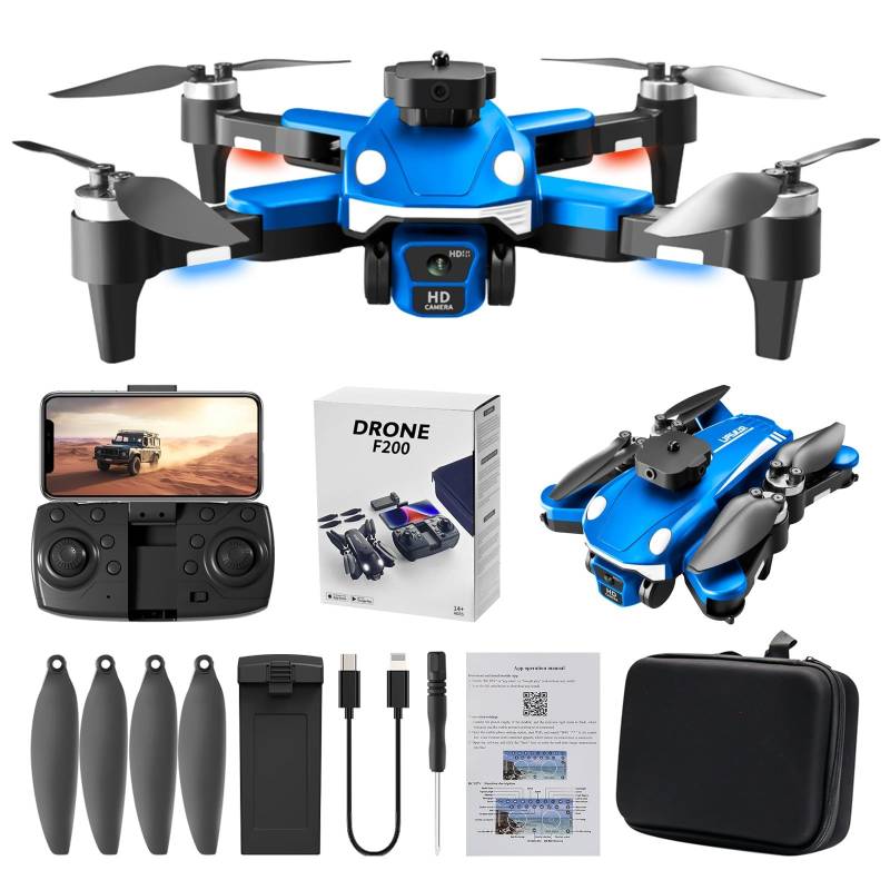 Drohne mit kamera 1080p hd, WiFi FPV drone für Anfänger, RC Quadcopter, Schwerkraft Sensor, Flip mode, Abflug/Landung mit einer Taste One Taste Ruckkehr faltbar Drohnen komplettset unter Anfänger (F) von Battnot