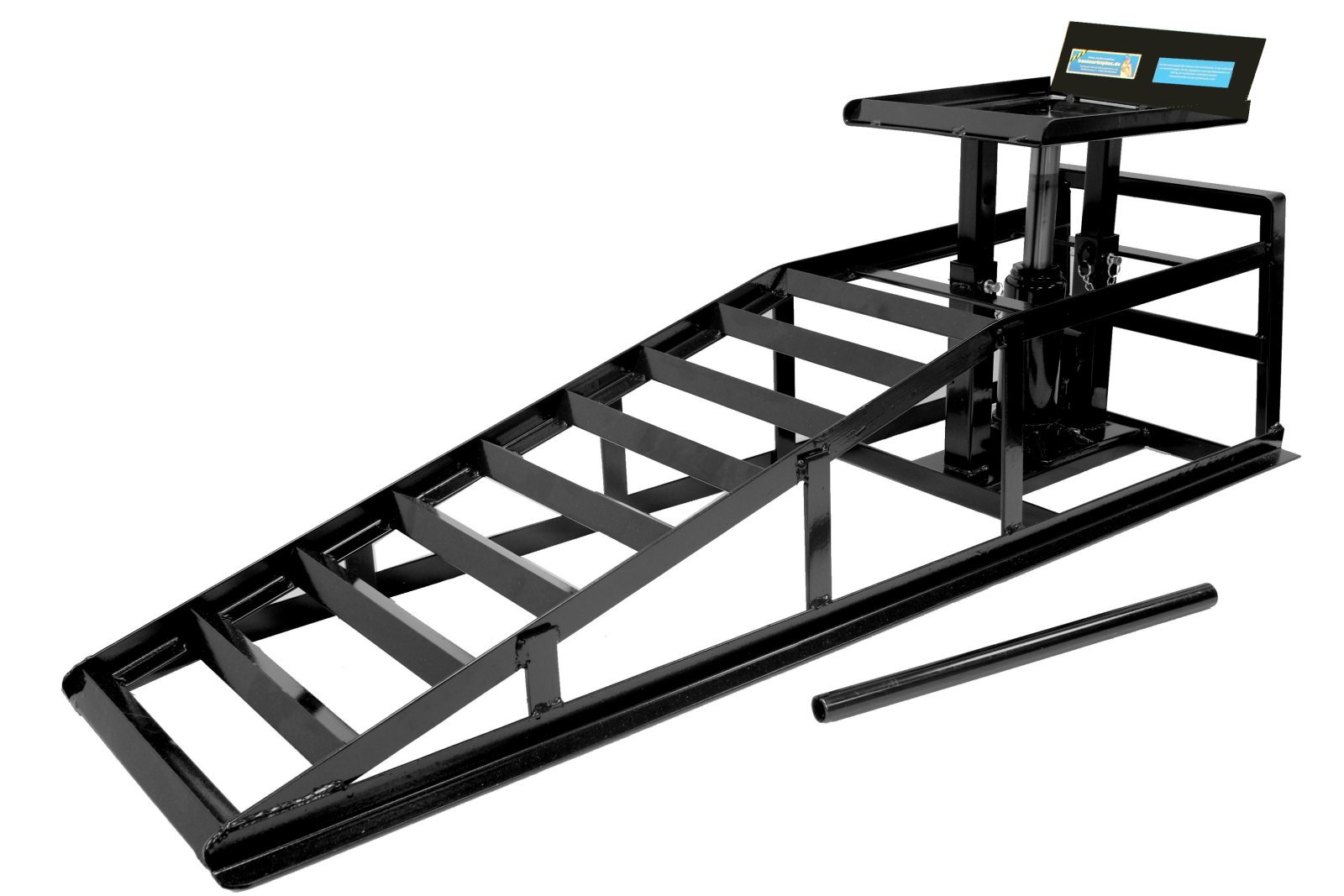 hydraulischer Auffahrbock Auffahrrampe Pkw KfZ Wagenheber Verladerampen höhenverstellbar (1 Stück) von Baumarktplus