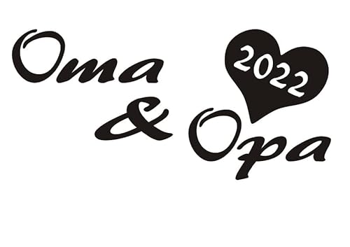 Baumgartner Oma & Opa 2022 Spruch Styling Auto Aufkleber Sticker Bomb Shocker Tuning Decal OEM Dub_SPR-036 (010 weiß) von Baumgartner