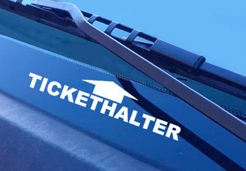 Baumgartner Tickethalter Strafzettel Auto Aufkleber JDM Sticker Polizei-SPR_030 (025 schwefelgelb) von Baumgartner