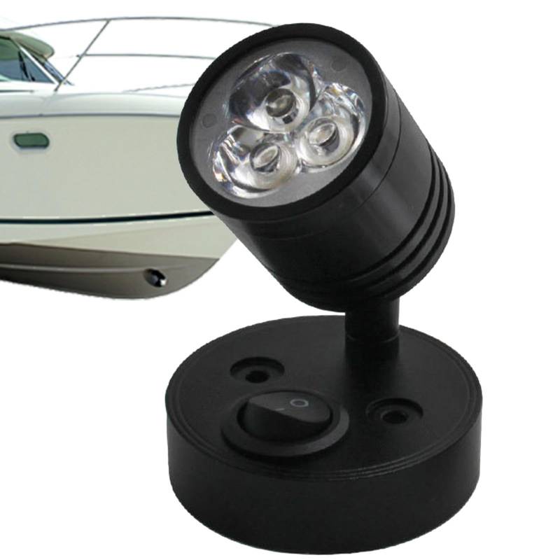 Bavokon 12V Leseleuchte, Wohnmobil-Leseleuchte,12V 3W RV Lights Innenleseleuchte - Innenbeleuchtung, Leuchten, Nachttischlampe, Wandleuchte für Marine Caravan Van Wohnmobil Boot von Bavokon