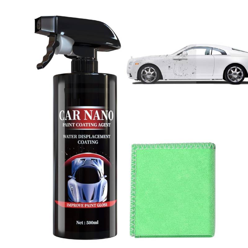 Nano Car Spray,Car Scratch Repair Nano Spray,Car Coating Spray,Nano Reparaturspray für Auto,Autolack Außen Restaurator Autopolitur,Auto-Beschichtungsspray,Car Kratzer Spray,für Kratzerentfernung,500ml von Bavooty