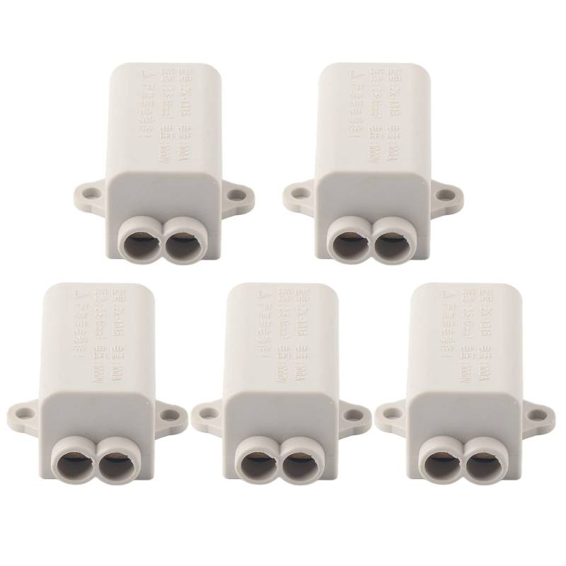 BAXNORE 5 PCS -Anschlussspeicher, PC Terminal Junction -Anschlussbox, Copper Junction -Anschlussbox, terminaler paralleler Splitter für Deckenleuchte (ZK-1316) von Baxnore