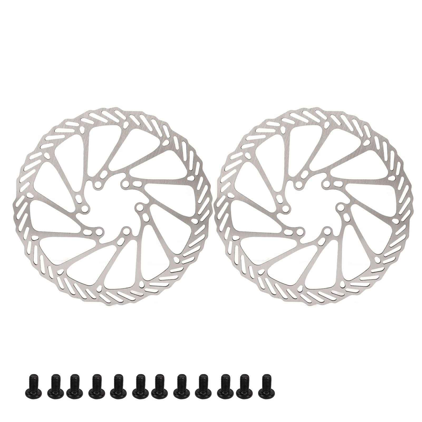 Baxnore 2 PCs Fahrradscheibenbremsbremsrotoren, leichte schnelle Wärme -Dissipation Stahlbremsrotoren, Verschleiß -resistente Fahrradbremsscheibe für Radsportzubehör (180 mm) von Baxnore