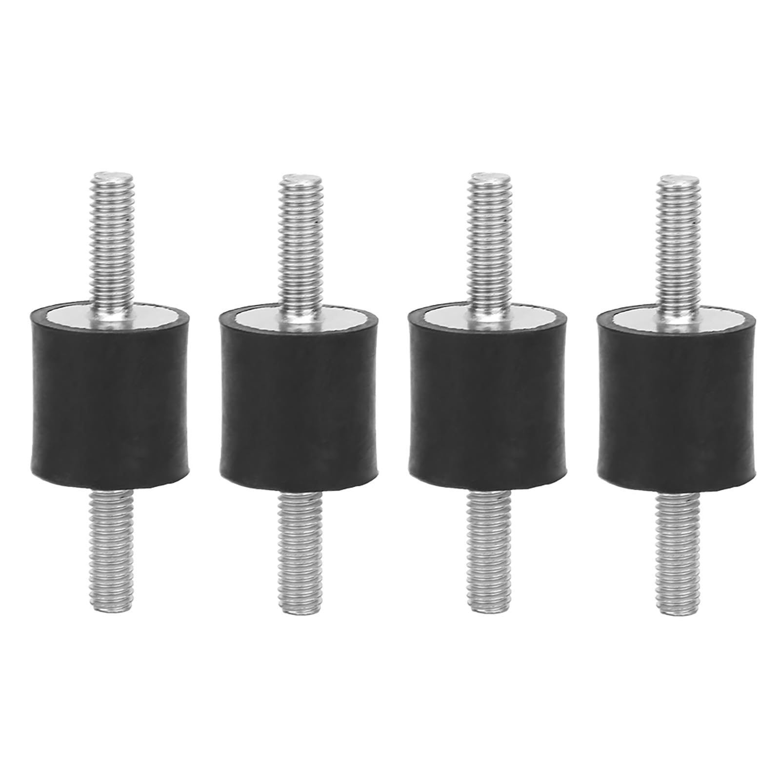 Baxnore 4 Stück Gummilager, Gummi M6 Gummilager männlich Anti Vibration Silentblock, mechanische Stoßdämpfer, Stehbolzen Stoßdämpfer für Motorausrüstung (VV20*20 M6*18) von Baxnore