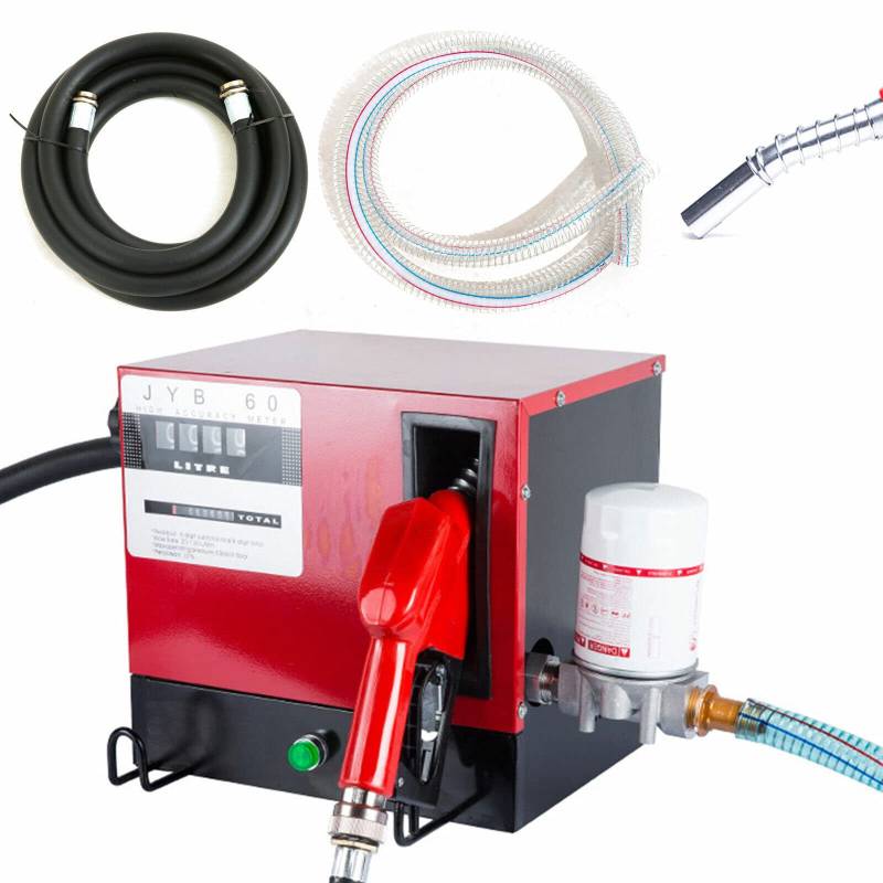 550W 230V Dieselpumpe Selbstansaugend 60L/min Selbstansaugende Ölpumpe Heizölpumpe Kraftstoffpumpen Mit Automatische Düse von Bazargame