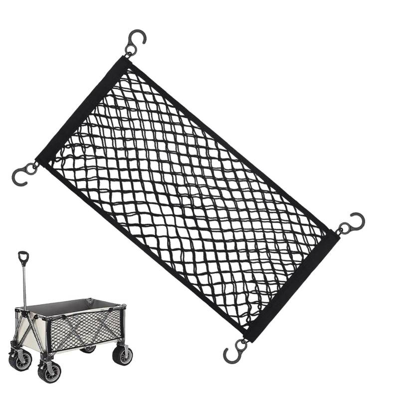 Gepäcknetz hinten – vollelastisches Campingwagen-Aufhänge-Netz, verstellbar, elastisch, 70 x 35 cm, verstellbar, elastisch, für Kofferraum, Boote von Bbbabeslk