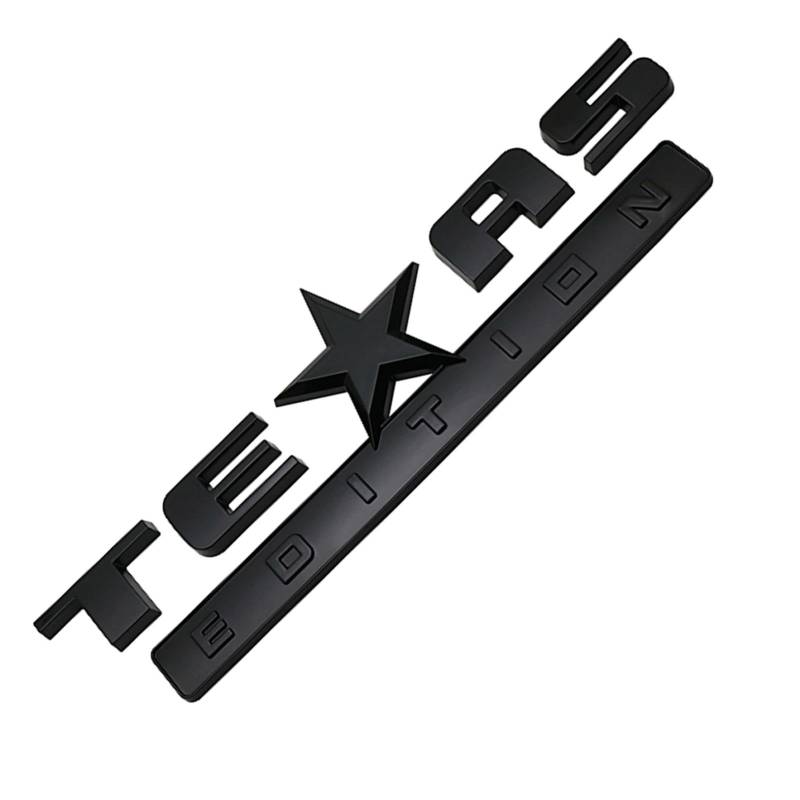 Texas Edition Badge | 3D Deko Abzeichen | Seitentür Aufkleber, ABS 3D Dekorativer Aufkleber, Einzigartiges und stilvolles Texas Edition Emblem Badge für LKW, Auto von Bbbabeslk