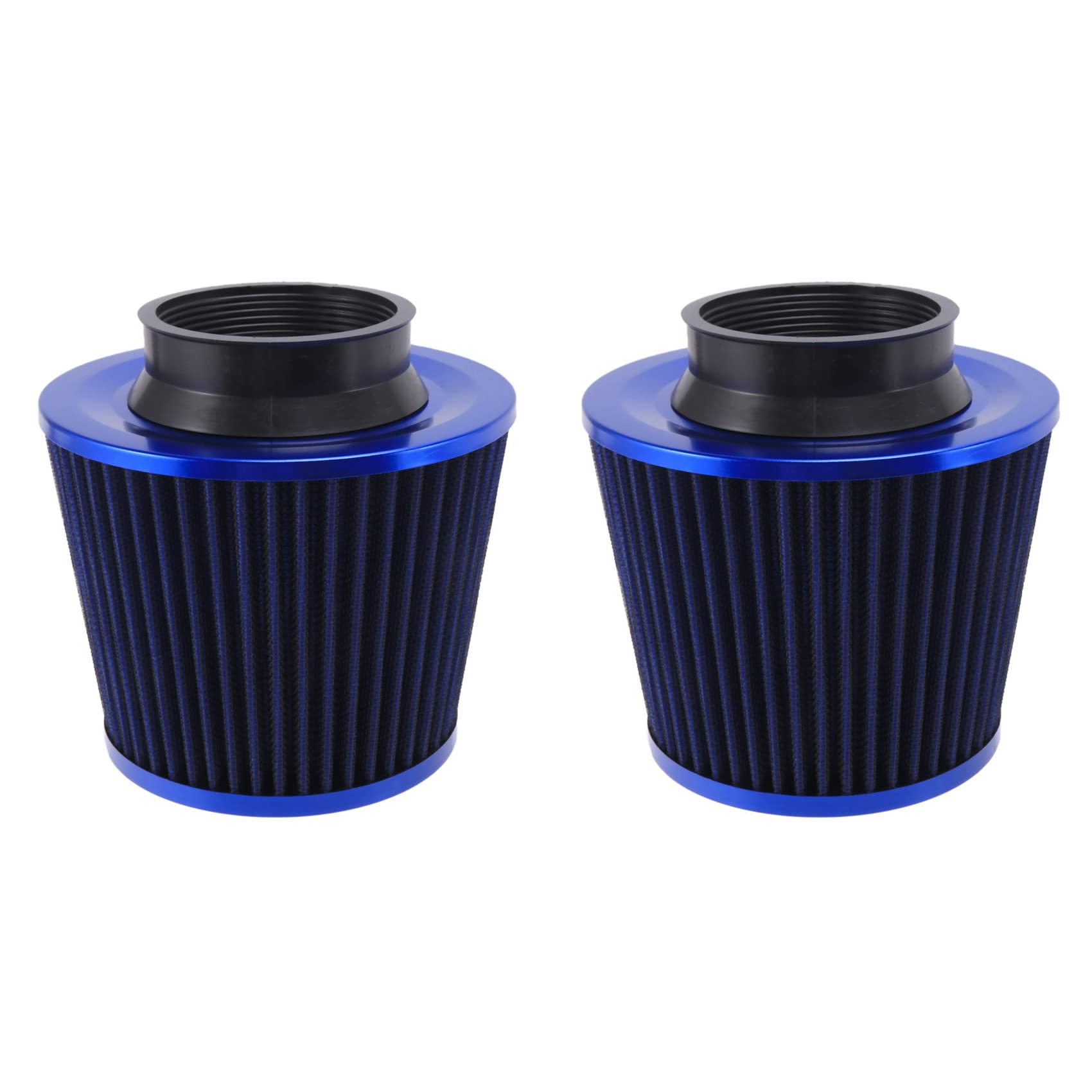 Bdukbduk 2X Universal Car Air Filter Vehicle Induction Kit High Power Mesh Blau Sport von Bdukbduk