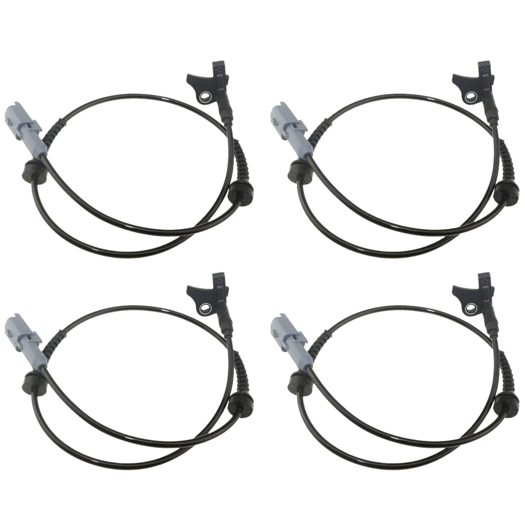 Bdukbduk 4X für 307 408 3008 C4L Hinterraddreh Zahl Sensor ABS Geschwindigkeits Sensor Vorne und Hinten ABS Sensor 9811802580 von Bdukbduk