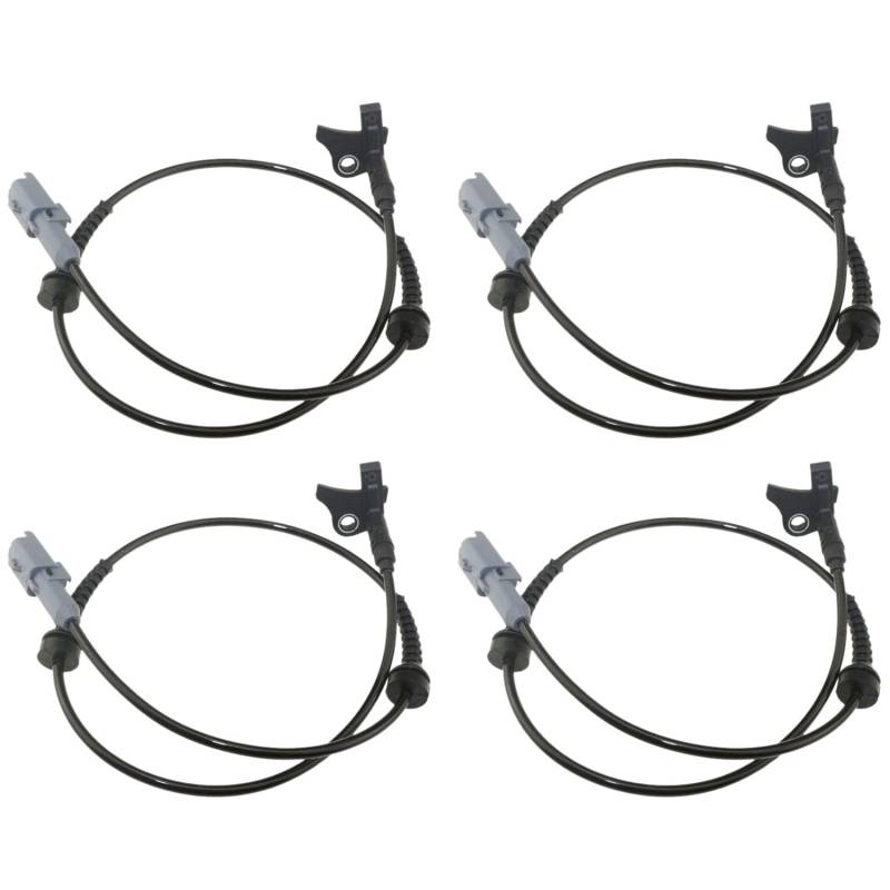 Bdukbduk 4X für 307 408 3008 C4L Hinterraddreh Zahl Sensor ABS Geschwindigkeits Sensor Vorne und Hinten ABS Sensor 9811802580 von Bdukbduk