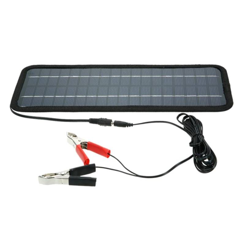 Bdukbduk Solarpanel Leistung Car Universal Boot Batterieladegerät Tragbarer Einzelkristall für Autoboot Aufladbarer Strombatterie von Bdukbduk