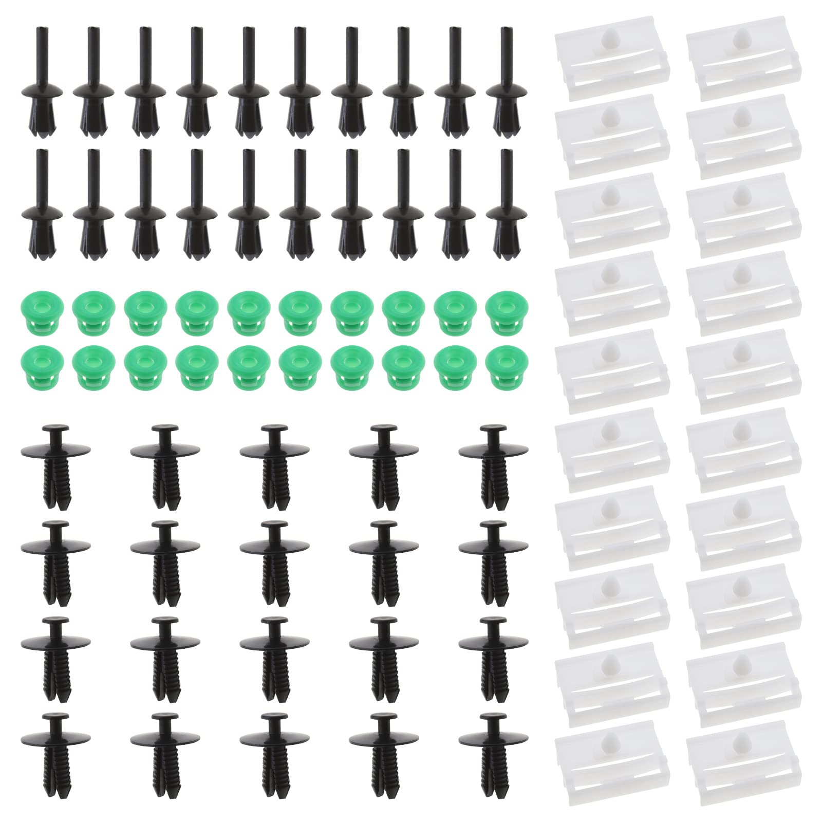 Be In Your Mind 20 Sätze Seitenschweller Clips Kit Zierleisten Kompatibel mit BMW 3er E32/E36/ E46/ E90/ E91 51711932996/51118174185 / 5111014103 von Be In Your Mind