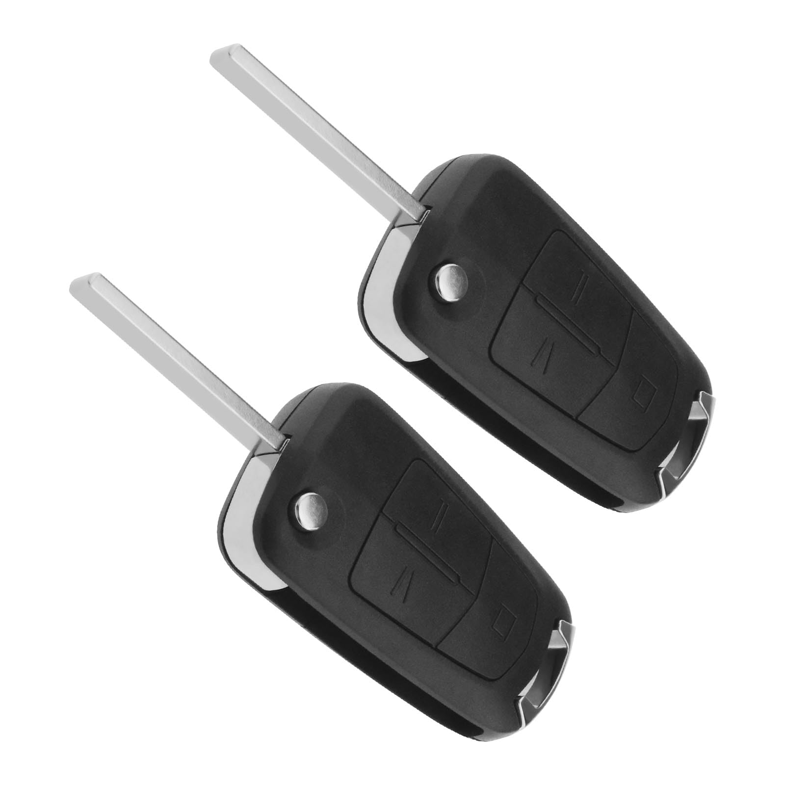 2Pcs 3 Button Remote Key Shell Replacement Compatible with Vauxhall Opel Antara/Astra H/Corsa D/Tigra B/Zafira B Car Key Fob Case von Be In Your Mind