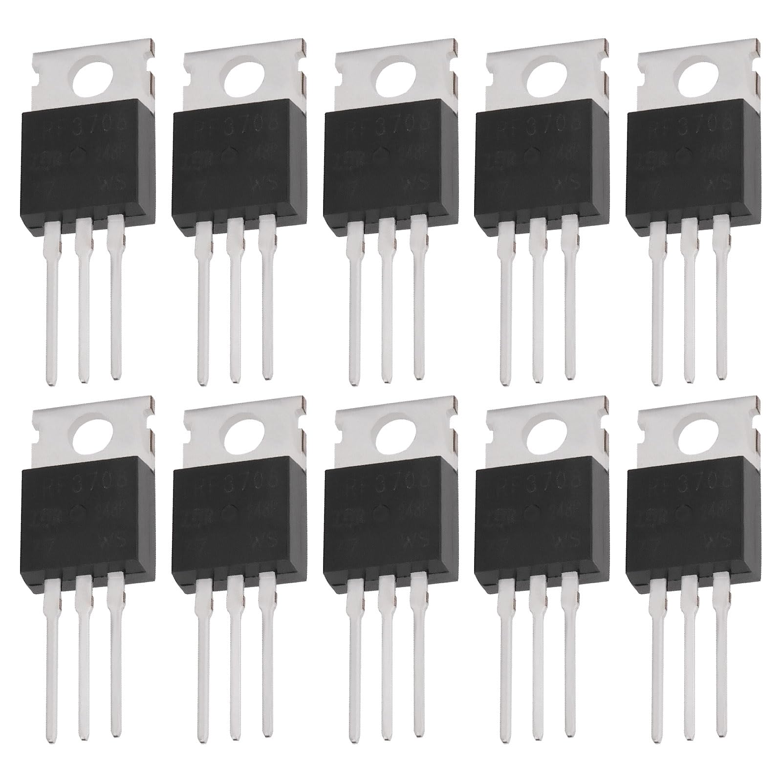 Be In Your Mind 10 Stück MOSFET-Transistoren IRF3708 MOSFET-Transistoren N-Kanal-Leistungs-MOSFET-Transistor TO220 30 V 62 A für Elektronische Anwendungen von Be In Your Mind