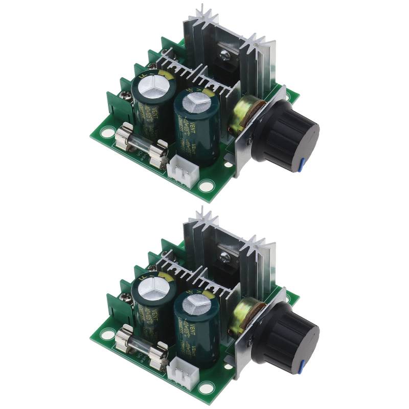 Be In Your Mind 2 Stück 12V-40V 10A PWM DC Motor Drehzahlregler mit Knopf Hohe Effizienz Hohes Drehmoment Niedrige Wärme Drehzahlregler Reglerschalter von Be In Your Mind