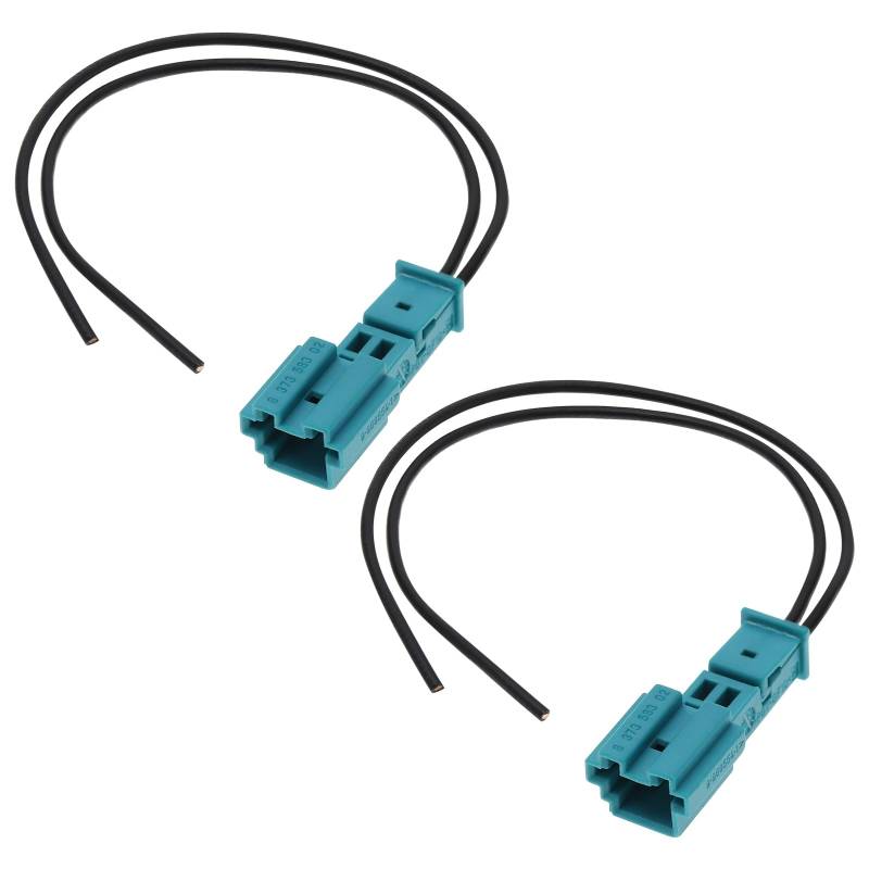 Be In Your Mind 2 Stück 2 Pin Stecker Reparaturkabel Ersatz 61132360043 61136925634 Kompatibel mit BMW 2 Pin Kabelsatz Stecker Autozubehör von Be In Your Mind