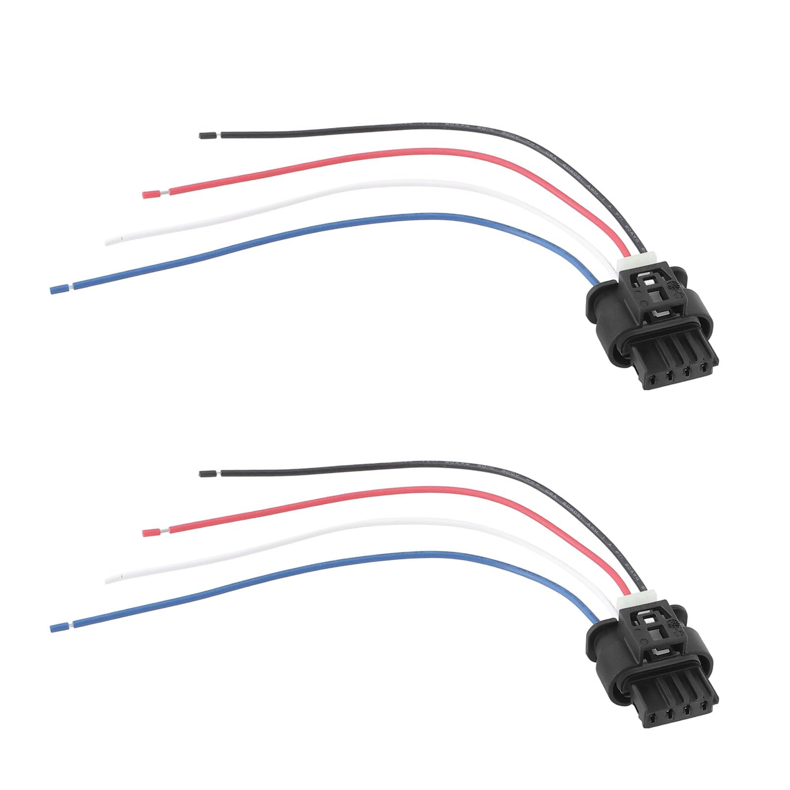 Be In Your Mind 2 Stück 4-poliger Auto-Luftstrom-LMM-Verkabelungsstecker A0225452726 Kabelbaum-Stecker Kompatibel mit Mercedes Benz von Be In Your Mind