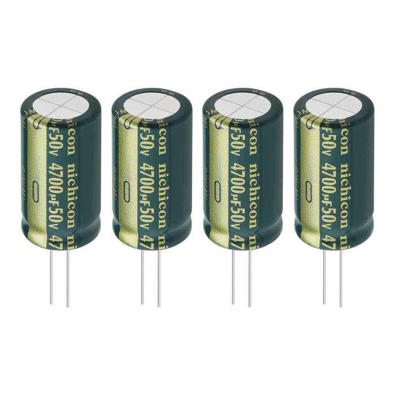 Be In Your Mind 4 Stück 4700 UF 50 V Kondensatoren Aluminium Elektrolytkondensator 18 X 35 Mm für Intelligente Haushaltsgeräte, Medizinische Geräte, Kommunikationsgeräte, LED-Beleuchtung von Be In Your Mind