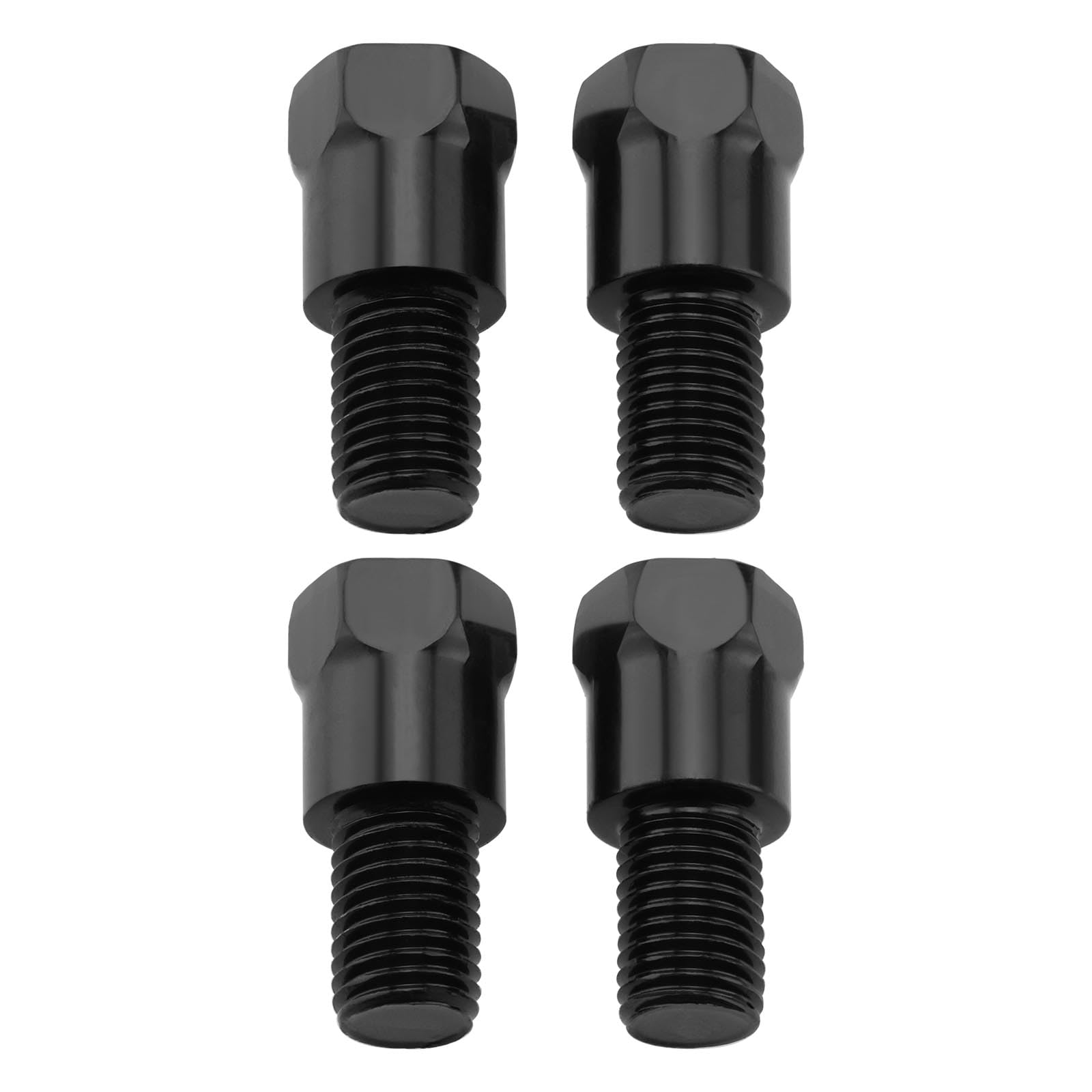 Be In Your Mind 4pcs M10 32mm Motorrad-Spiegelhalterungsadapter Rechts Und Links 10mm auf 10mm Gewinde Höhenverstellschraube Lenkerspiegelmontage Schrauben mit Umgekehrtem Gewinde für Motorräder von Be In Your Mind