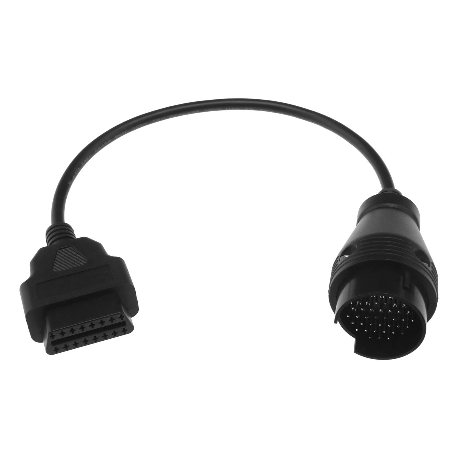 Be In Your Mind Auto 38 Pin Stecker OBD1 auf 16 Pin Buchse OBD2 Diagnose Anschlusskabel Kompatibel mit Mercedes Benz Automotive Fehlerdiagnose Adapterkabel von Be In Your Mind