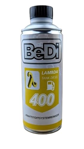 BeDi Lambda Tank Diesel 400ml Mehrbereichsreiniger für Einspritzsysteme, Hochdruckpumpen, verkokte Einspritzdüsen und Brennräume, Kraftstoffsystemreiniger mit Schmiermitteln, gegen Dieselpest von BeDi