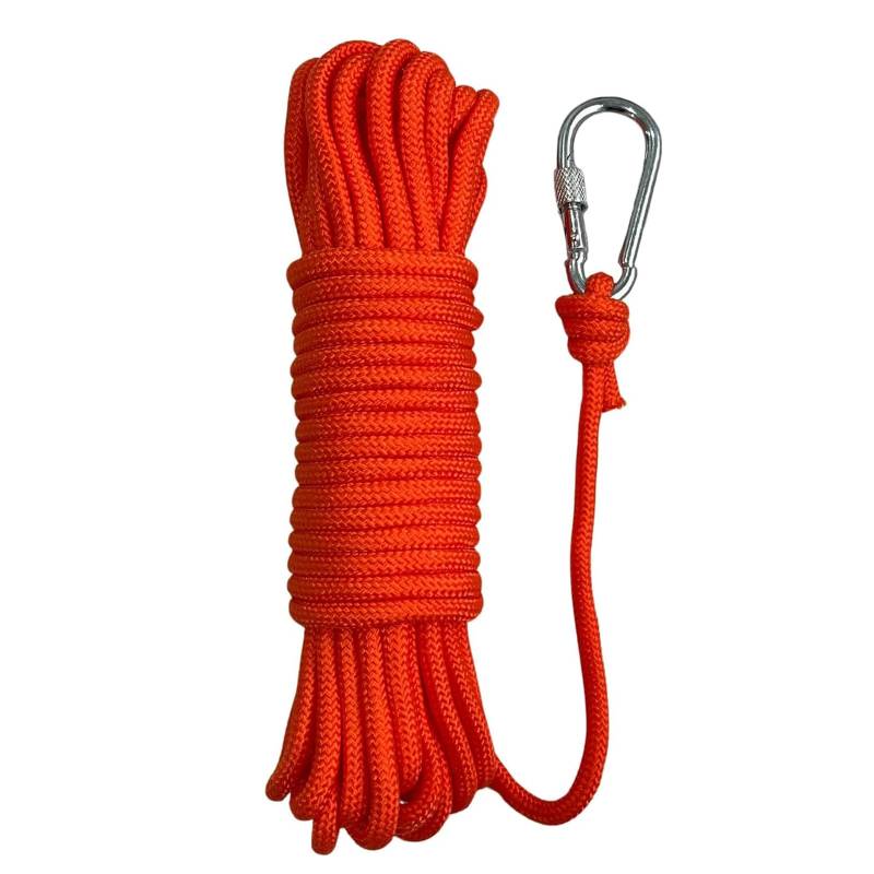 BeGrit 4mm Bootsseil 10m Polypropylen Seil Boot Fenderleine Orange Ankerleine Kajak Festmacher Tauwerk für Bootsport Camping Fischen Wandern von BeGrit