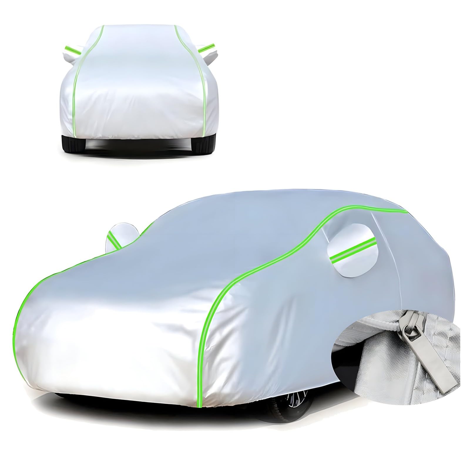 Autoabdeckung Vollgarage für A𝐮di R8 Spyder 2. Generation 2015- (442,6 x 194 x 124,5cm),Wärmeisolierung,Flammschutzmittel,Alterungsschutz,UV-Schutz,hohe Temperaturbeständigkeit,alle Jahreszeiten von BeRFLo